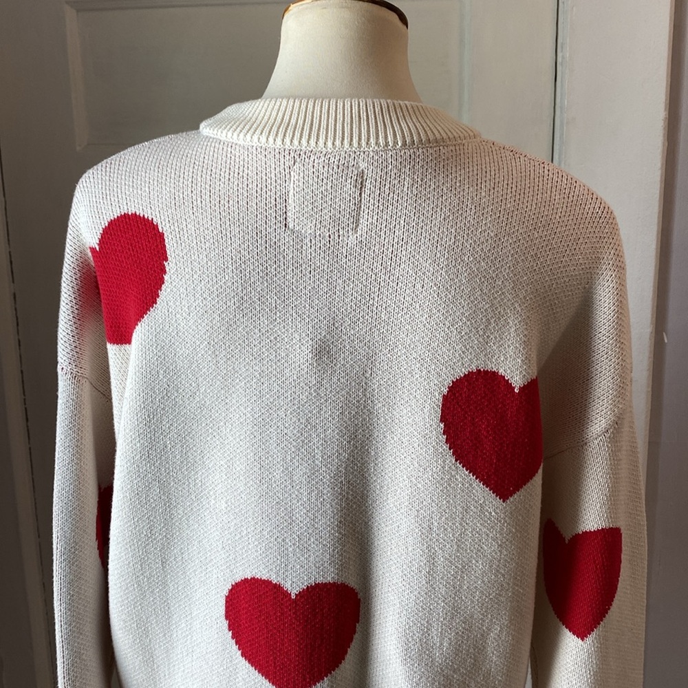 NWT Ellandemm All Hearts Sweater, Size S/M - Picture 9 of 17
